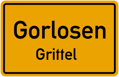 Straßenverzeichnis Gorlosen Grittel