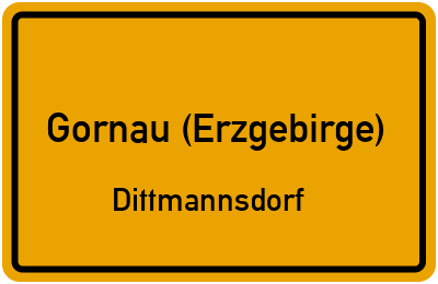 Straßenverzeichnis Gornau (Erzgebirge) Dittmannsdorf