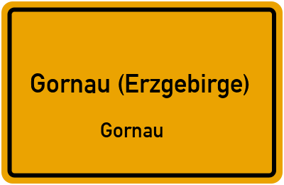 Straßenverzeichnis Gornau (Erzgebirge) Gornau