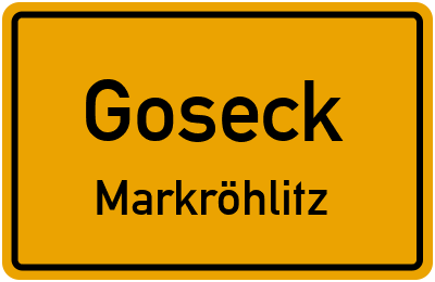 Straßenverzeichnis Goseck Markröhlitz