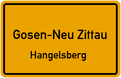 Straßenverzeichnis Gosen-Neu Zittau Hangelsberg