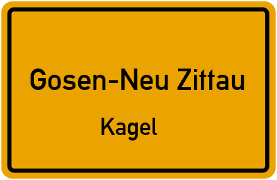 Straßenverzeichnis Gosen-Neu Zittau Kagel