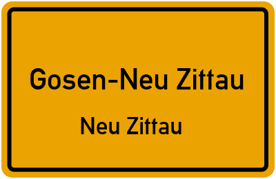 Straßenverzeichnis Gosen-Neu Zittau Neu Zittau