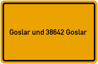 Branchenbuch Goslar und 38642 Goslar, Niedersachsen
