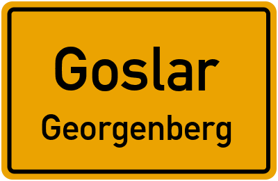 Straßenverzeichnis Goslar Georgenberg