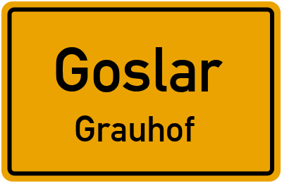 Ortsschild Goslar Grauhof