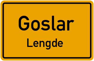 Ortsschild Goslar Lengde