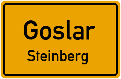 Ortsschild Goslar Steinberg