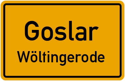 Straßenverzeichnis Goslar Wöltingerode