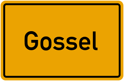Ortsschild von Gemeinde Gossel in Thüringen