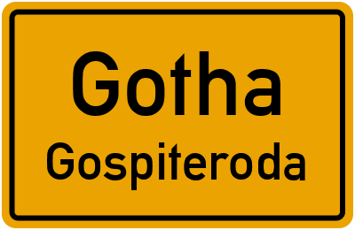 Straßenverzeichnis Gotha Gospiteroda