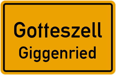 Straßenverzeichnis Gotteszell Giggenried