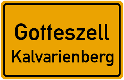 Straßenverzeichnis Gotteszell Kalvarienberg