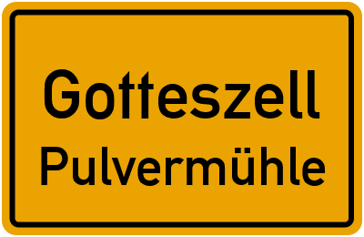 Straßenverzeichnis Gotteszell Pulvermühle