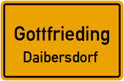 Straßenverzeichnis Gottfrieding Daibersdorf