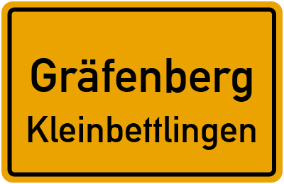 Straßenverzeichnis Gräfenberg Kleinbettlingen