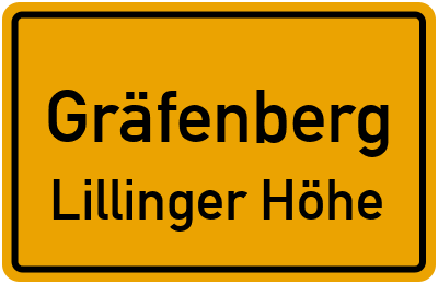Straßenverzeichnis Gräfenberg Lillinger Höhe