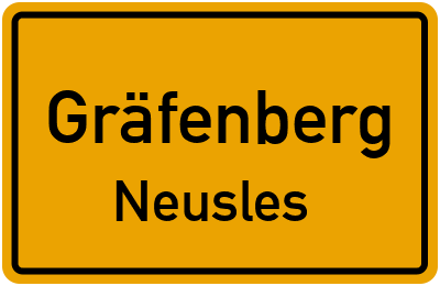 Straßenverzeichnis Gräfenberg Neusles