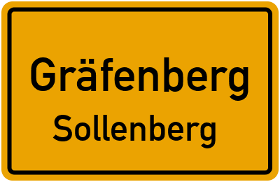 Ortsschild Gräfenberg Sollenberg