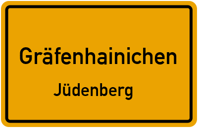 Ortsschild Gräfenhainichen Jüdenberg