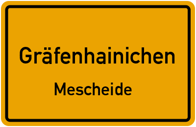 Straßenverzeichnis Gräfenhainichen Mescheide