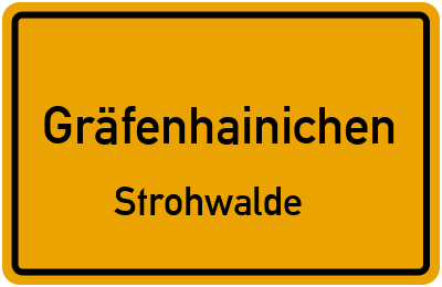 Straßenverzeichnis Gräfenhainichen Strohwalde