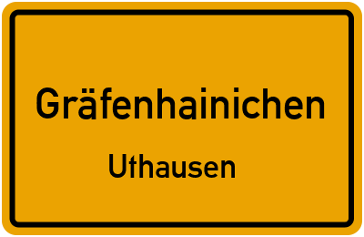 Straßenverzeichnis Gräfenhainichen Uthausen