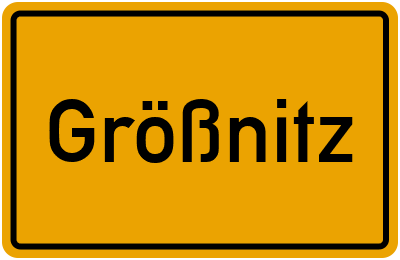 Ortsschild von Gemeinde Größnitz in Sachsen-Anhalt