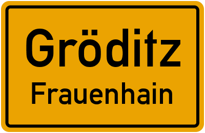 Straßenverzeichnis Gröditz Frauenhain
