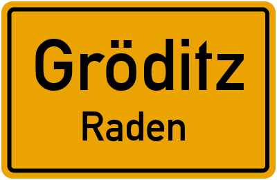 Straßenverzeichnis Gröditz Raden