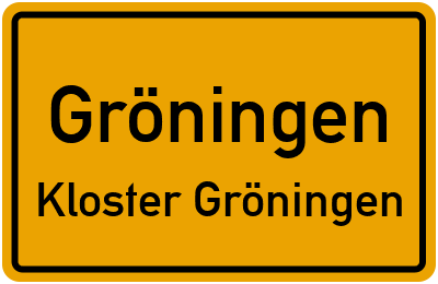 Straßenverzeichnis Gröningen Kloster Gröningen