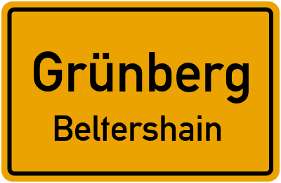 Straßenverzeichnis Grünberg Beltershain