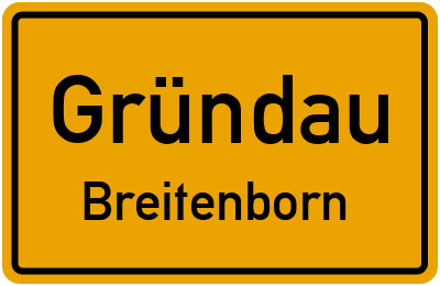 Straßenverzeichnis Gründau Breitenborn