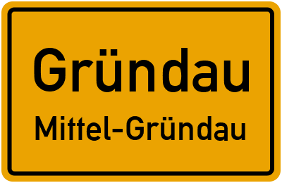 Ortsschild Gründau Mittel-Gründau