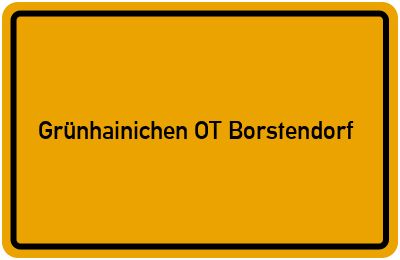 Grünhainichen OT Borstendorf