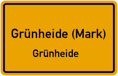 Straßenverzeichnis Grünheide (Mark) Grünheide