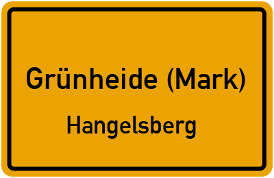 Straßenverzeichnis Grünheide (Mark) Hangelsberg