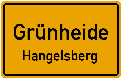 Straßenverzeichnis Grünheide Hangelsberg