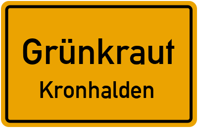 Straßenverzeichnis Grünkraut Kronhalden