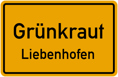 Straßenverzeichnis Grünkraut Liebenhofen