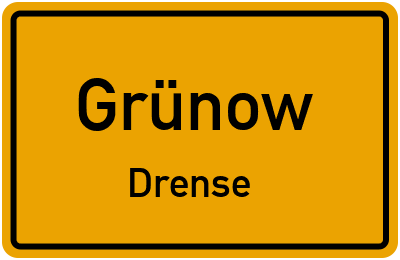 Straßenverzeichnis Grünow Drense