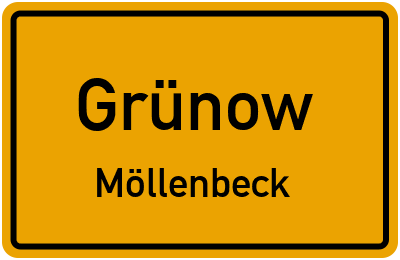 Straßenverzeichnis Grünow Möllenbeck