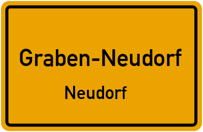 Ortsschild Graben-Neudorf Neudorf