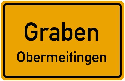 Straßenverzeichnis Graben Obermeitingen