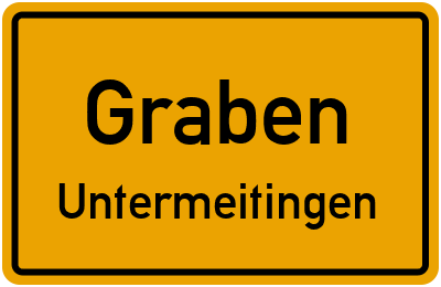Straßenverzeichnis Graben Untermeitingen
