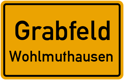 Straßenverzeichnis Grabfeld Wohlmuthausen