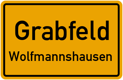 Straßenverzeichnis Grabfeld Wolfmannshausen