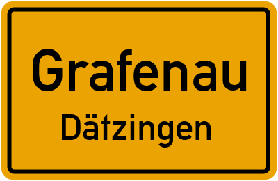 Straßenverzeichnis Grafenau Dätzingen