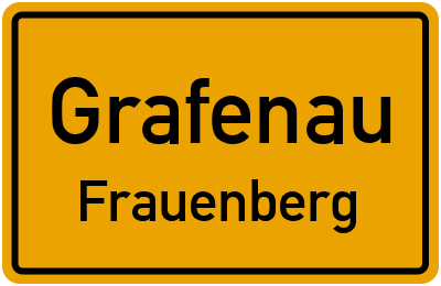 Straßenverzeichnis Grafenau Frauenberg