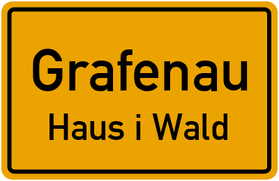 Straßenverzeichnis Grafenau Haus i.Wald